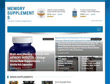 Tablet Screenshot of memorysupplements.net